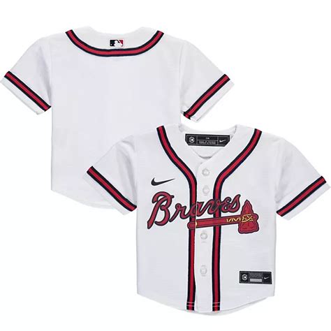 infant nike white atlanta braves home replica team jersey|Atlanta Braves Nike Youth Home Replica Custom Jersey .